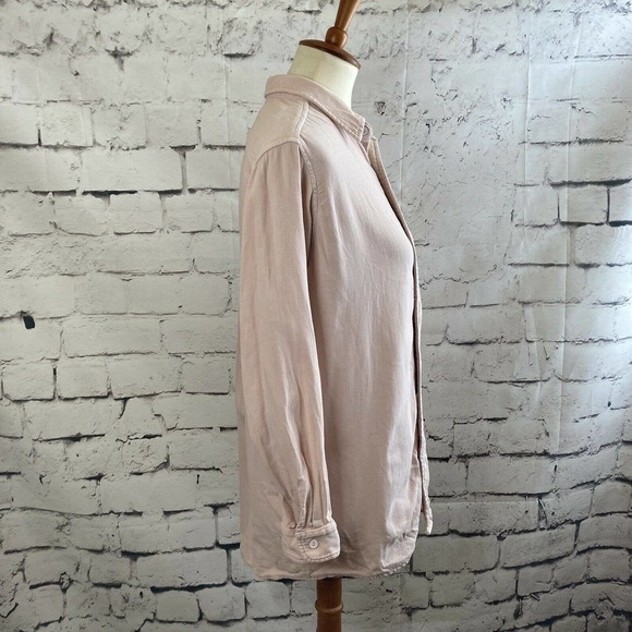 York Street Pink Button Up Collared long sleeve shirt size small - Picture 4 of 11